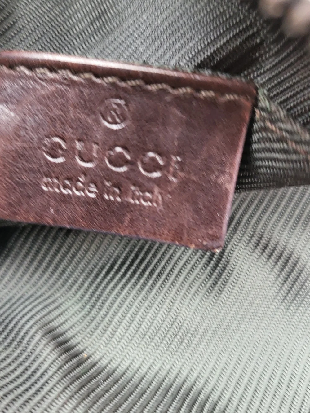 Gucci GG Canvas Monogram Chocolate Crossbody Bag, Authentic...(Unisex)